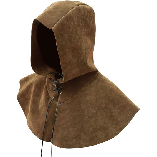 Medieval Cowl Hat Renaissance Cowl Cape Hooded Rogue Gothic Pagan Costume Accessory