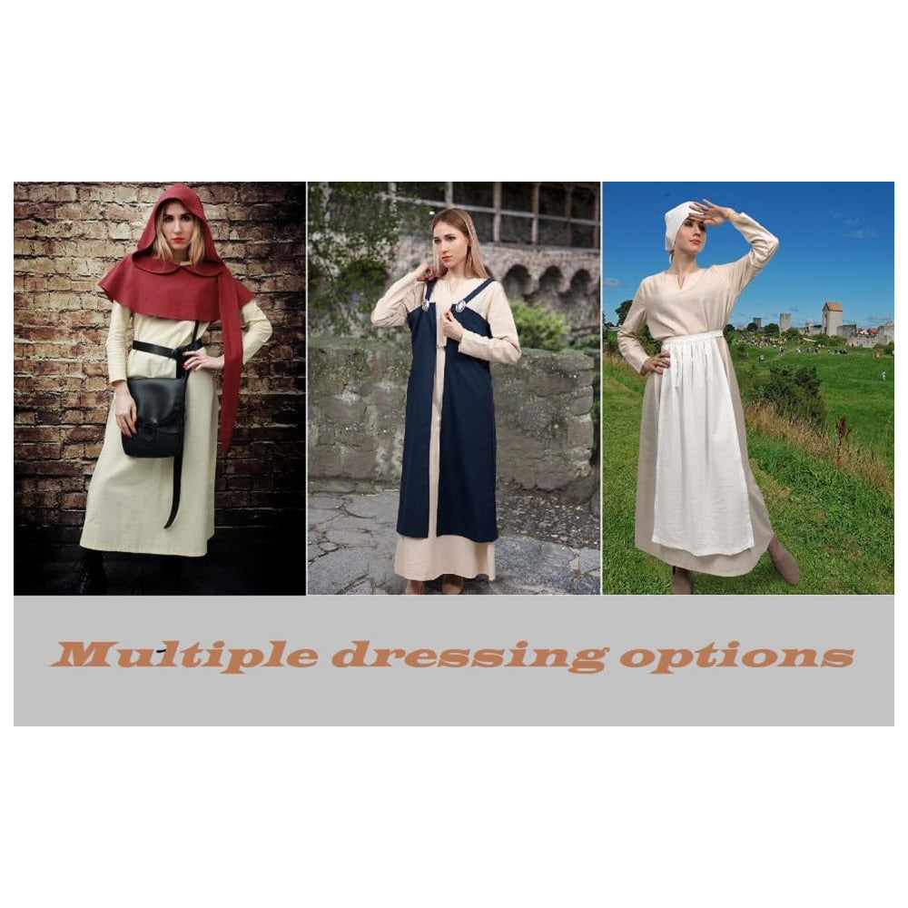 Medieval Underdress Linen Tunic Dress