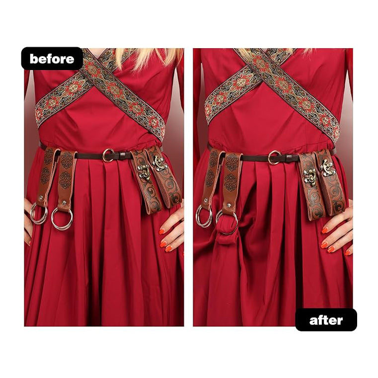 Medieval Skirt Hike Clips for Renaissance Dress Belt 