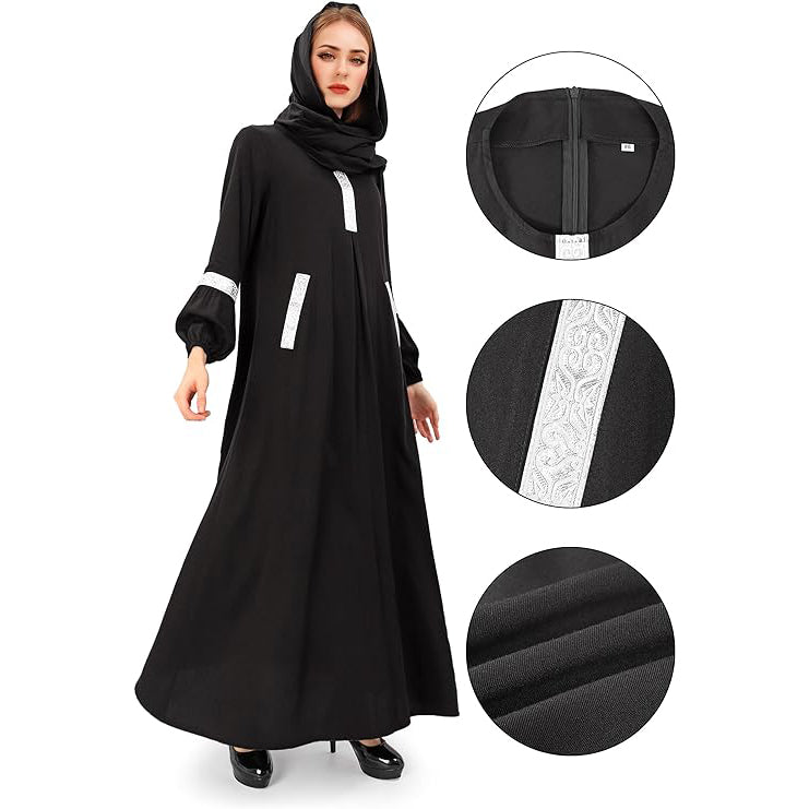 Muslim Women Dress Long Sleeve Abayas Dress