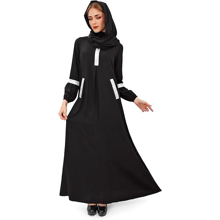 Muslim Women Dress Long Sleeve Abayas Dress