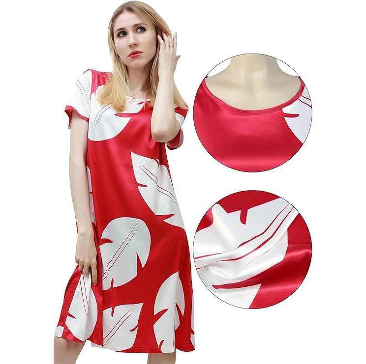 Christmas Leaf Dress Hawaiian Daily Wear Dresses Women